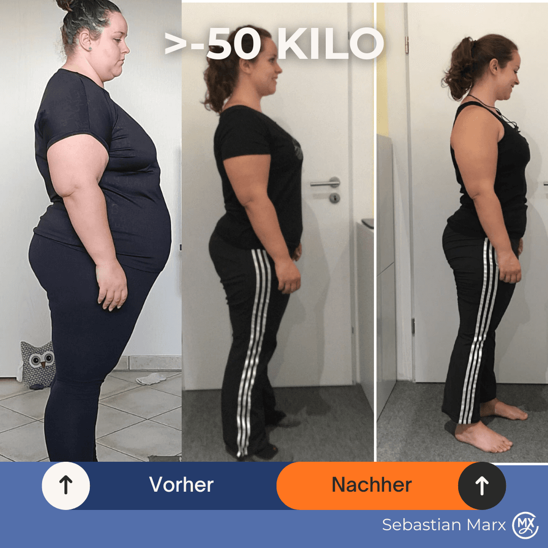 Vorher-Nachher von Christina